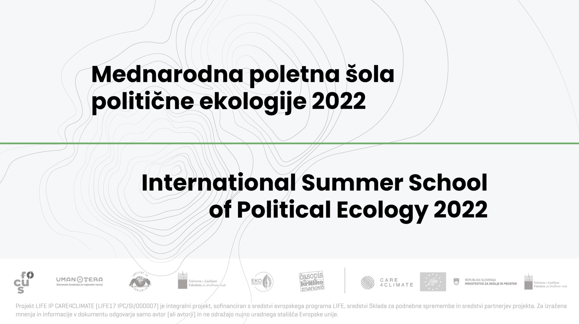 Mednarodna poletna sola politicne ekologije